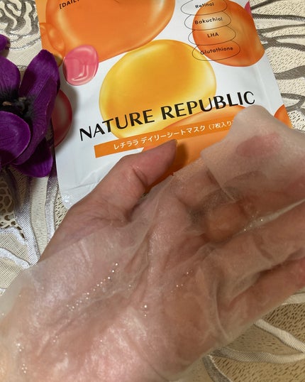 レチララ デイリーシートマスク/ネイチャーリパブリック/シートマスク・パックを使ったクチコミ(3枚目)