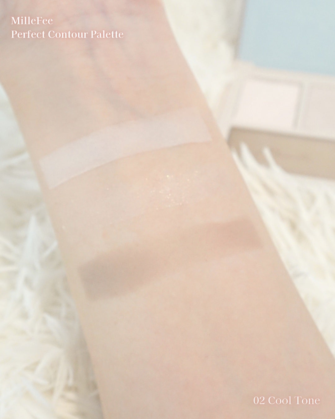チート顔コントゥアパレット/MilleFée/パウダーハイライトを使ったクチコミ(5枚目)
