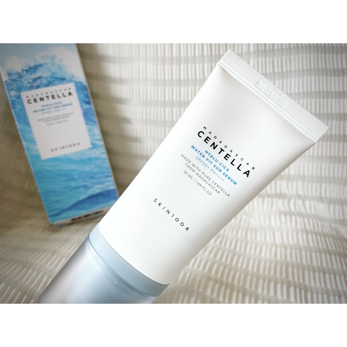 ヒアルーシカ ウォーターフィット サンセラム/SKIN1004/日焼け止めローションを使ったクチコミ（1枚目）