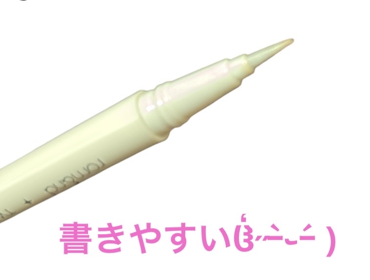 トゥインクルペンライナー #01 シルバーフレーク/rom&nd/リキッドアイライナーを使ったクチコミ（2枚目）