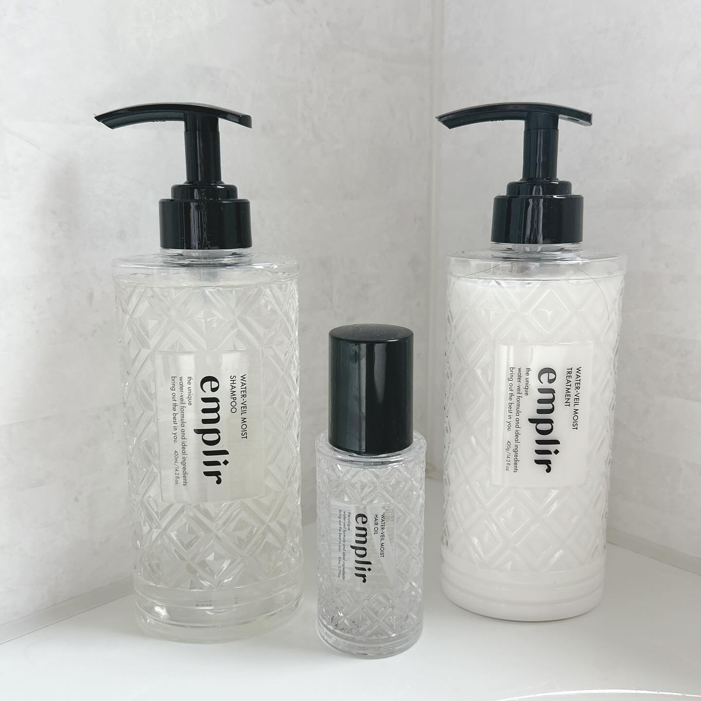 ウォーターベール　モイストシャンプー／トリートメント/emplir/市販シャンプーを使ったクチコミ（2枚目）