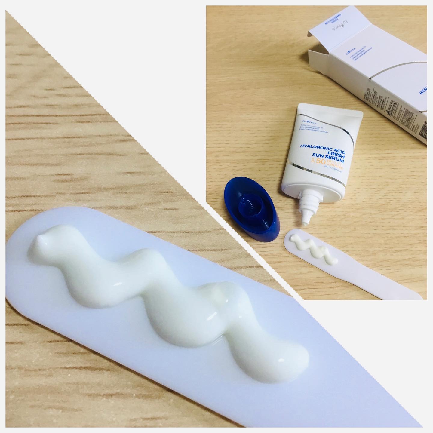 ヒアルロン酸フレッシュサンセラム/Isntree/日焼け止めクリームを使ったクチコミ（2枚目）