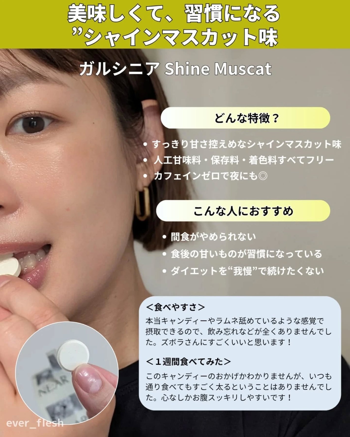 ガルシニア/NE:AR/ボディサプリメントを使ったクチコミ(3枚目)