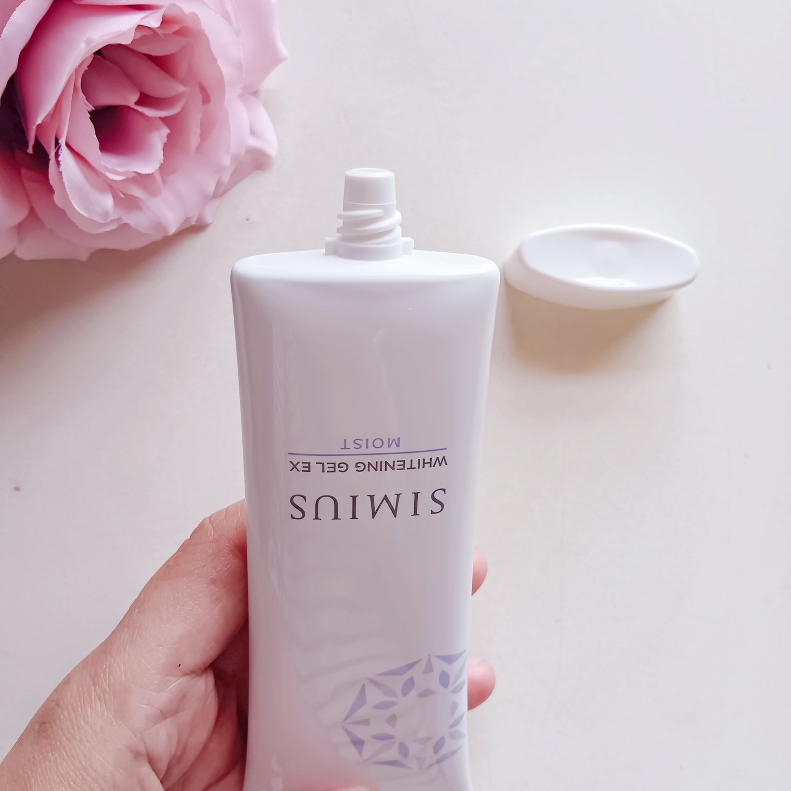 薬用ホワイトニングジェルEX モイスト（しっとり）/シミウス/オールインワン化粧品を使ったクチコミ（3枚目）