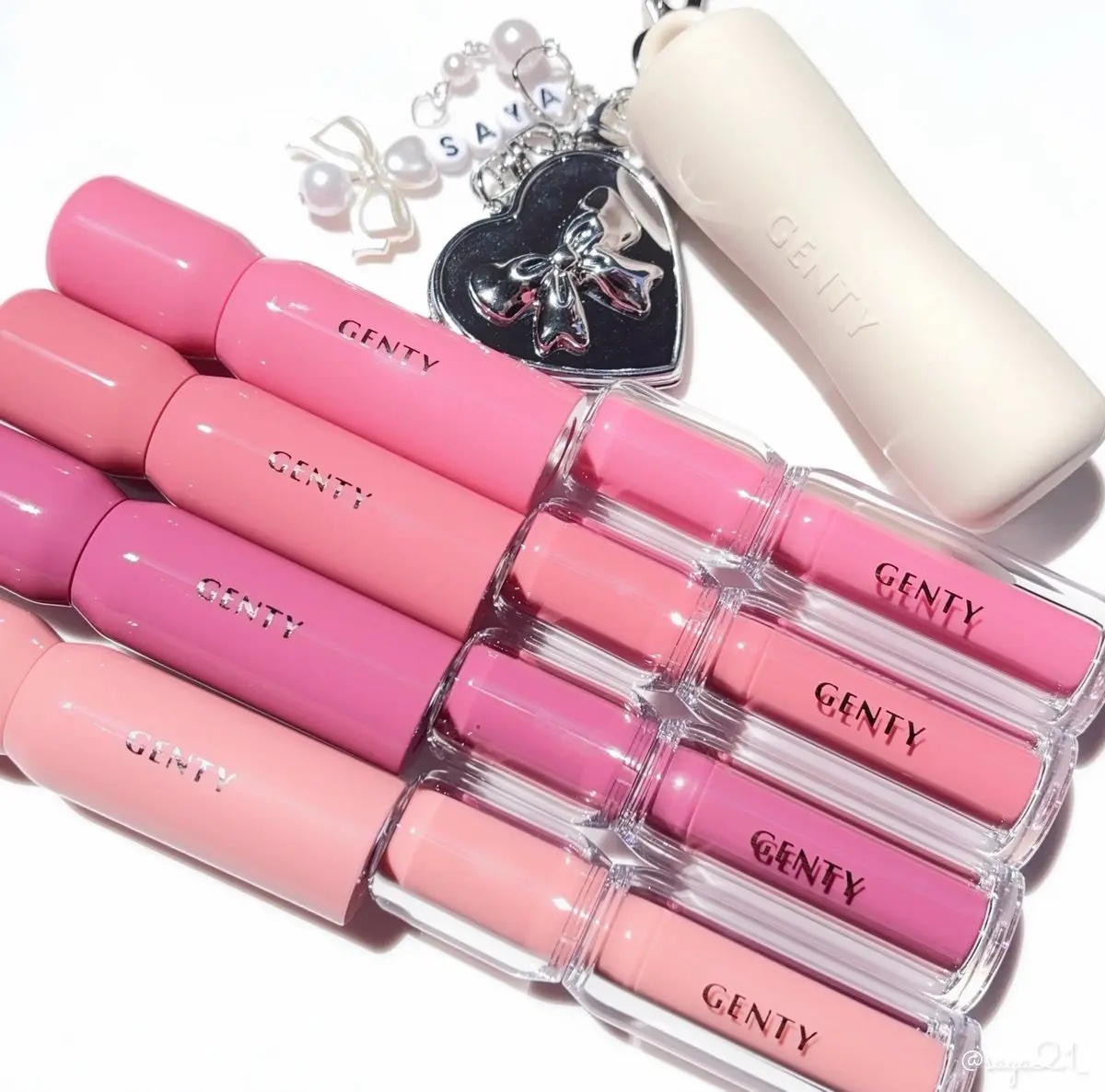 ジェンティー　モチュルンリップティント 004m ミューズコーラル/GENTY/リップティントを使ったクチコミ（1枚目）