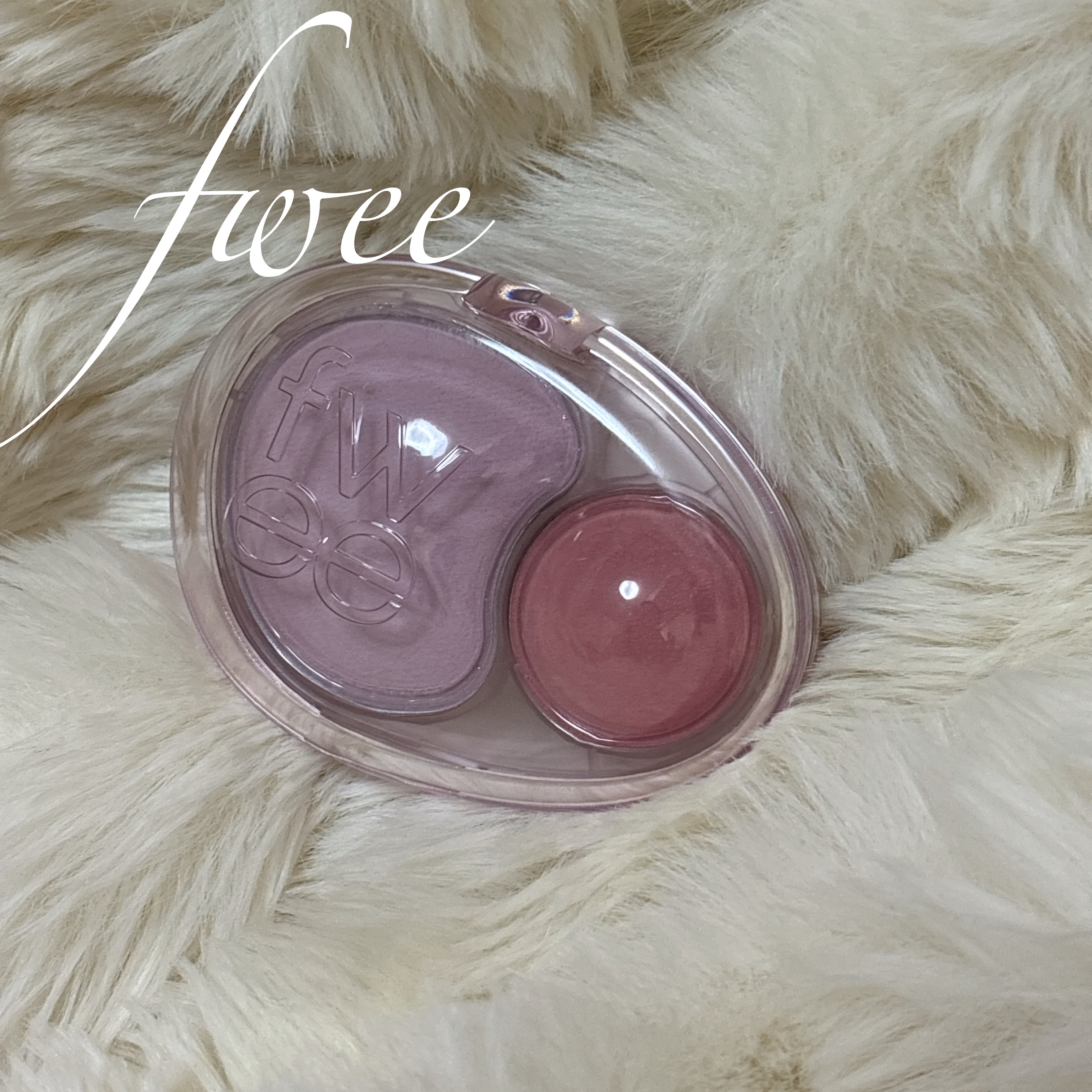 デュアルチークメロウ/fwee/ジェル・クリームチークを使ったクチコミ（1枚目）