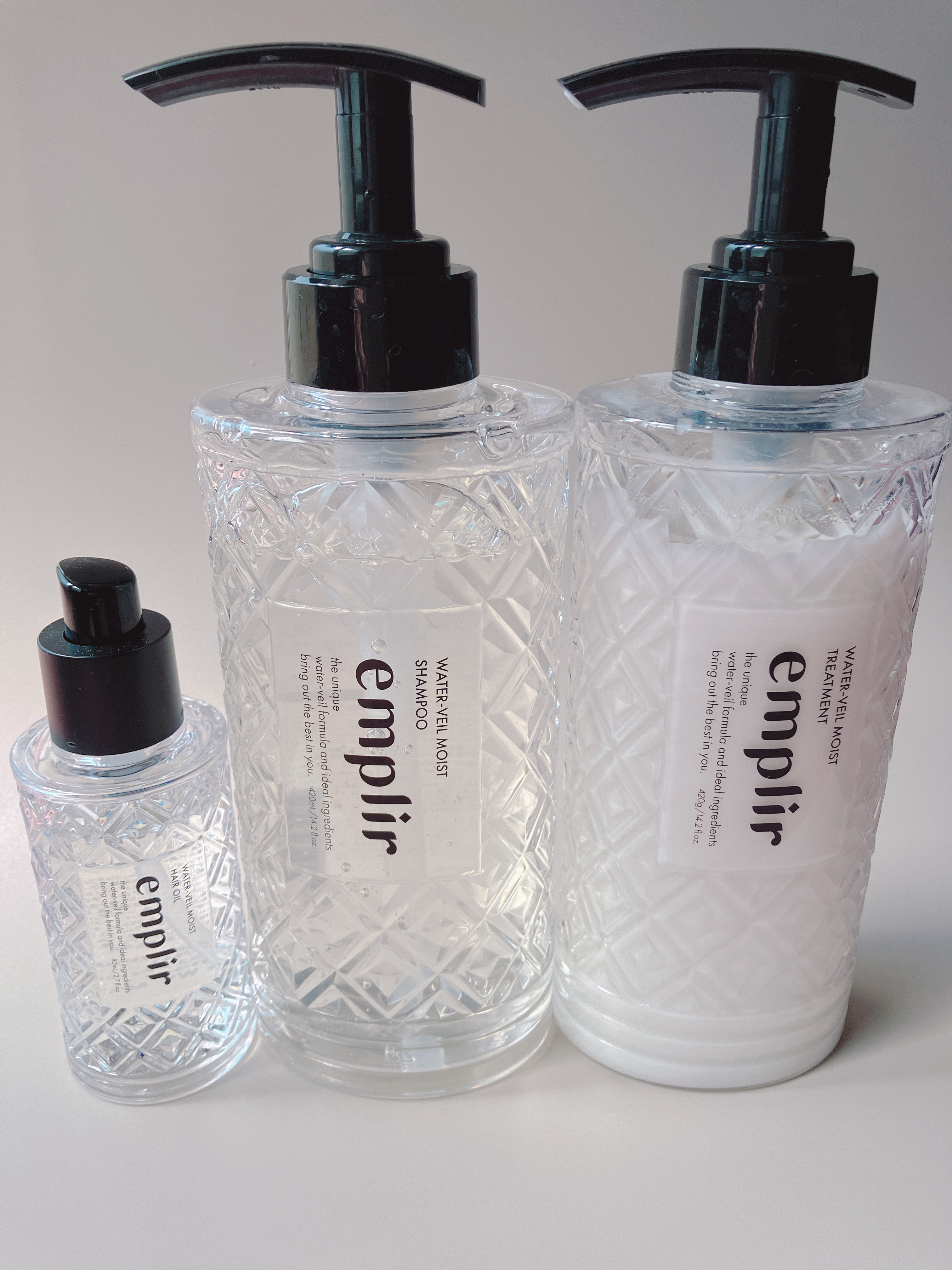 ウォーターベール　モイストシャンプー／トリートメント/emplir/市販シャンプーを使ったクチコミ（1枚目）