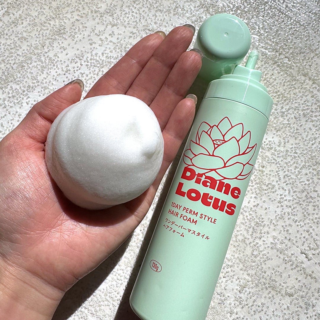 ロータス ワンデーパーマスタイル ヘアフォーム ティー&シトラスの香り/ダイアン/その他スタイリングを使ったクチコミ(2枚目)