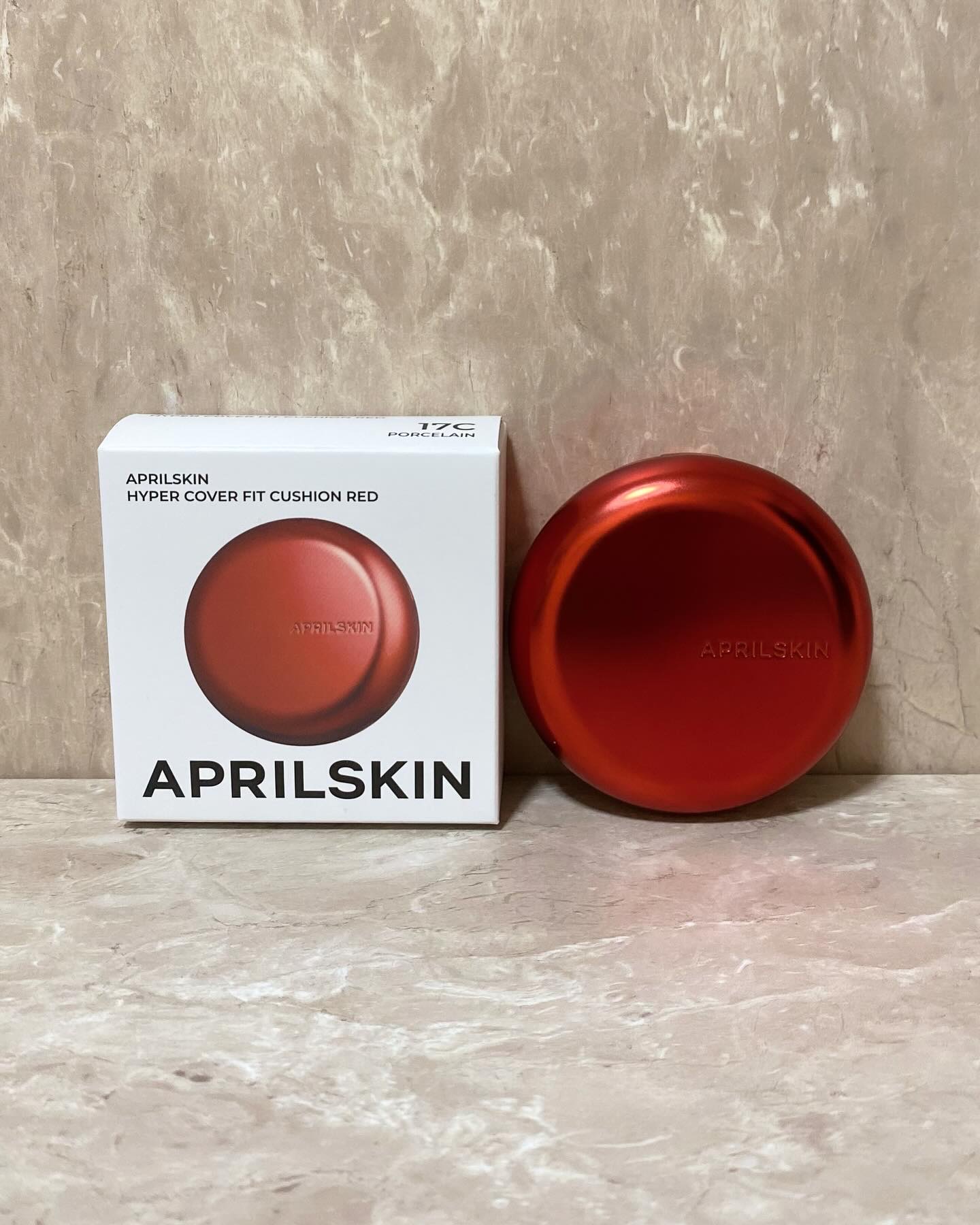 ハイパーカバーフィットクッション red/APRILSKIN/クッションファンデーションを使ったクチコミ（1枚目）