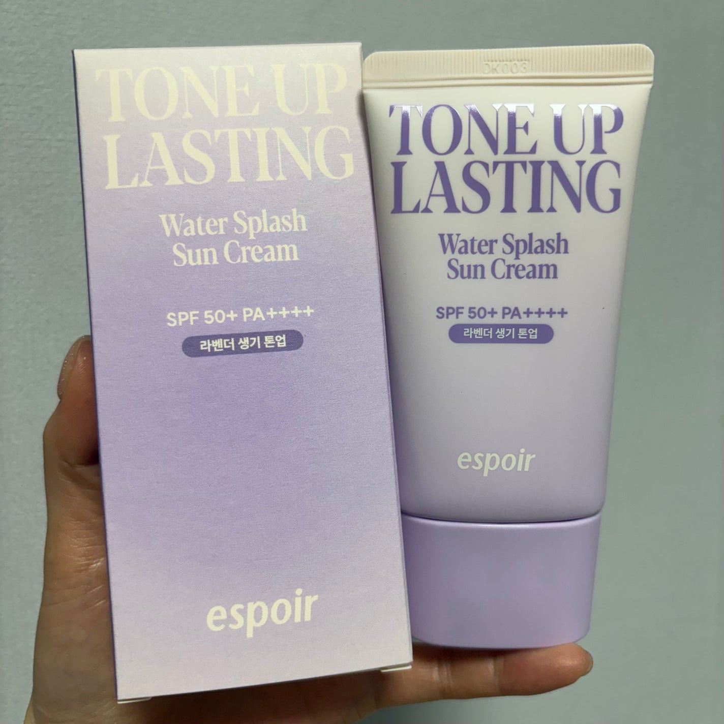ウォータースプラッシュサンクリーム トーンアップラスティング/espoir/日焼け止めクリームを使ったクチコミ(1枚目)