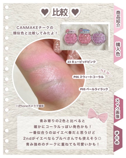 クリームチーク/キャンメイク/ジェル・クリームチークを使ったクチコミ(4枚目)