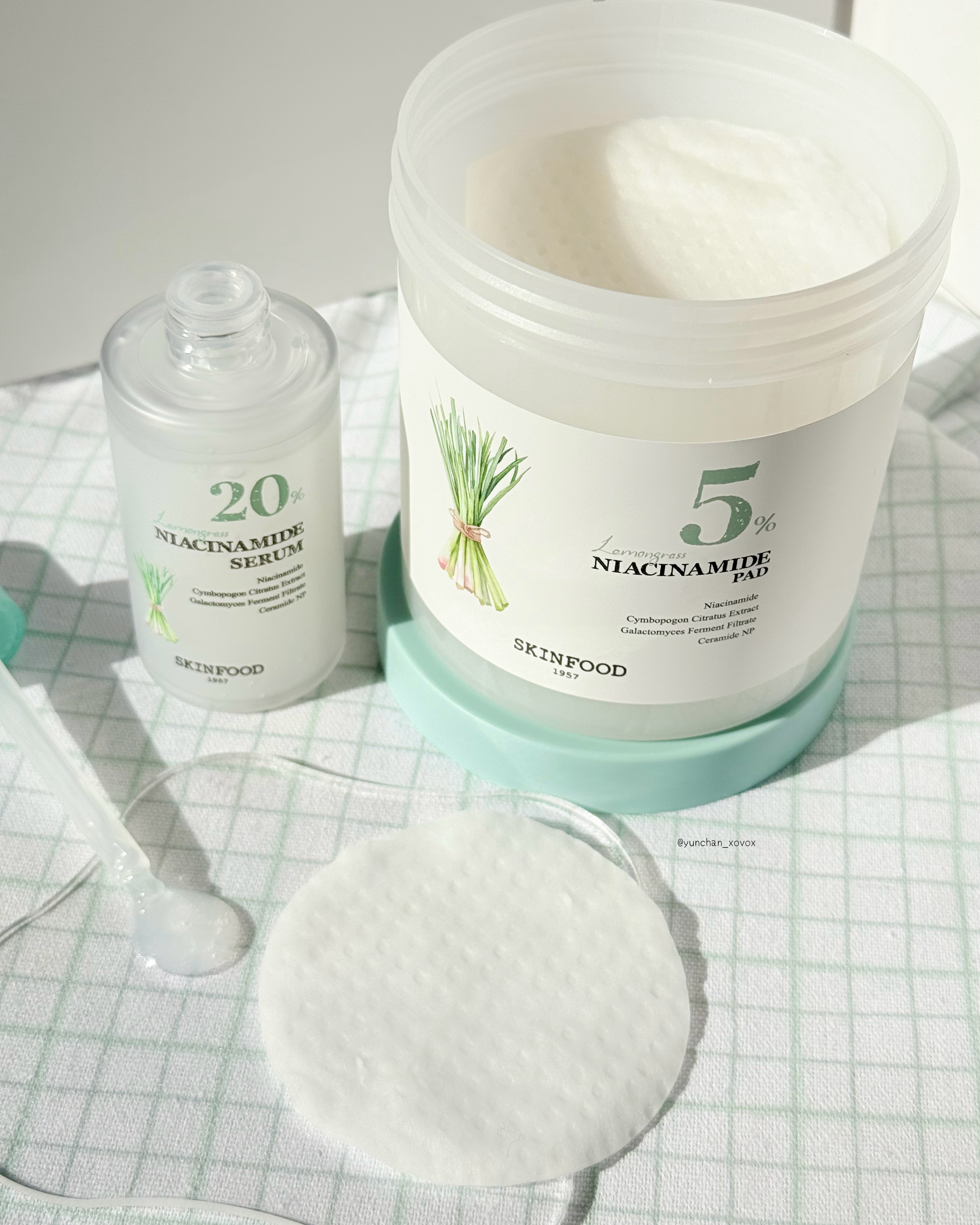 レモングラスナイアシンアミド20セラム/SKINFOOD/美容液を使ったクチコミ（3枚目）