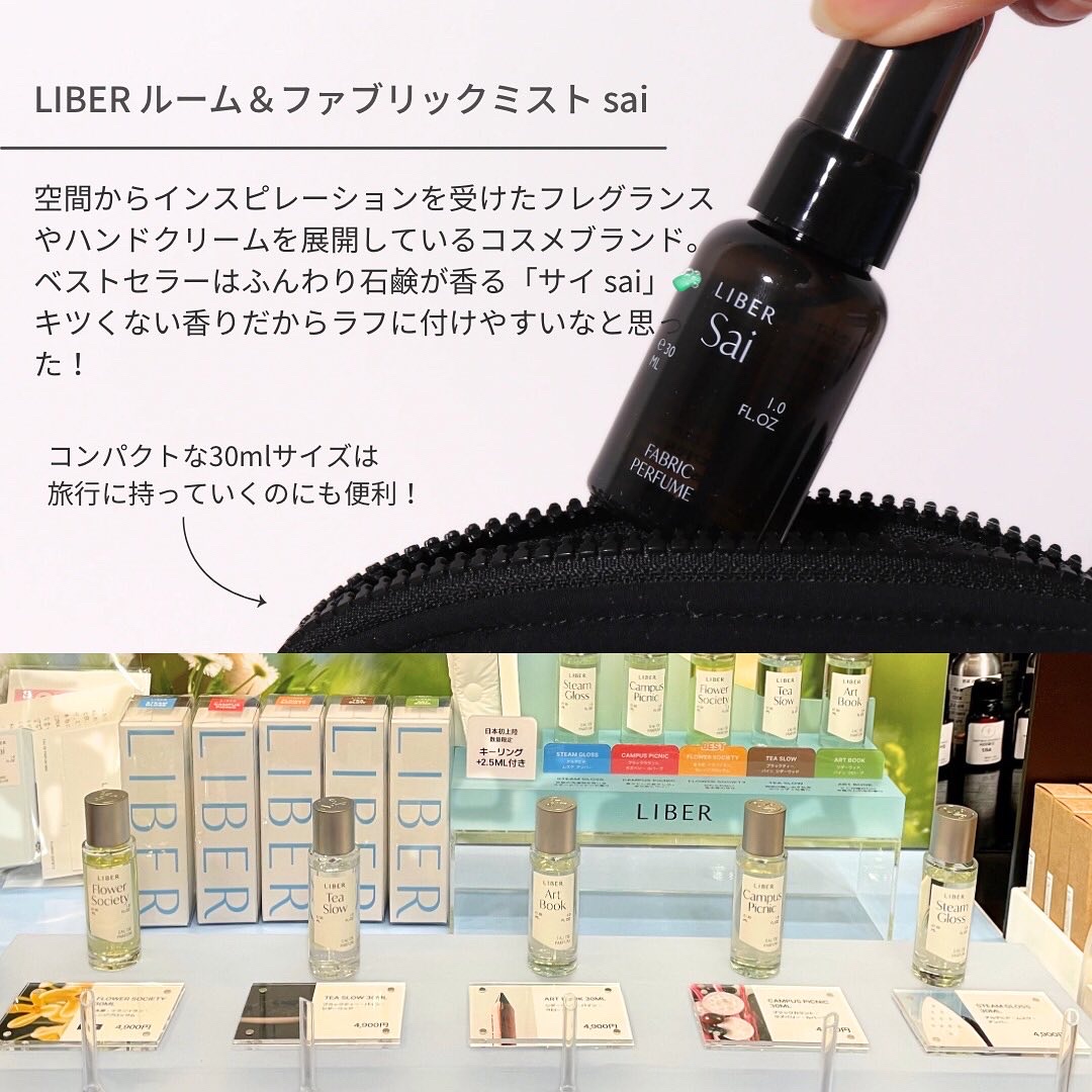FABRIC PERFUME 1.Sai(best/soap)/LIBER/ファブリックミストを使ったクチコミ（3枚目）