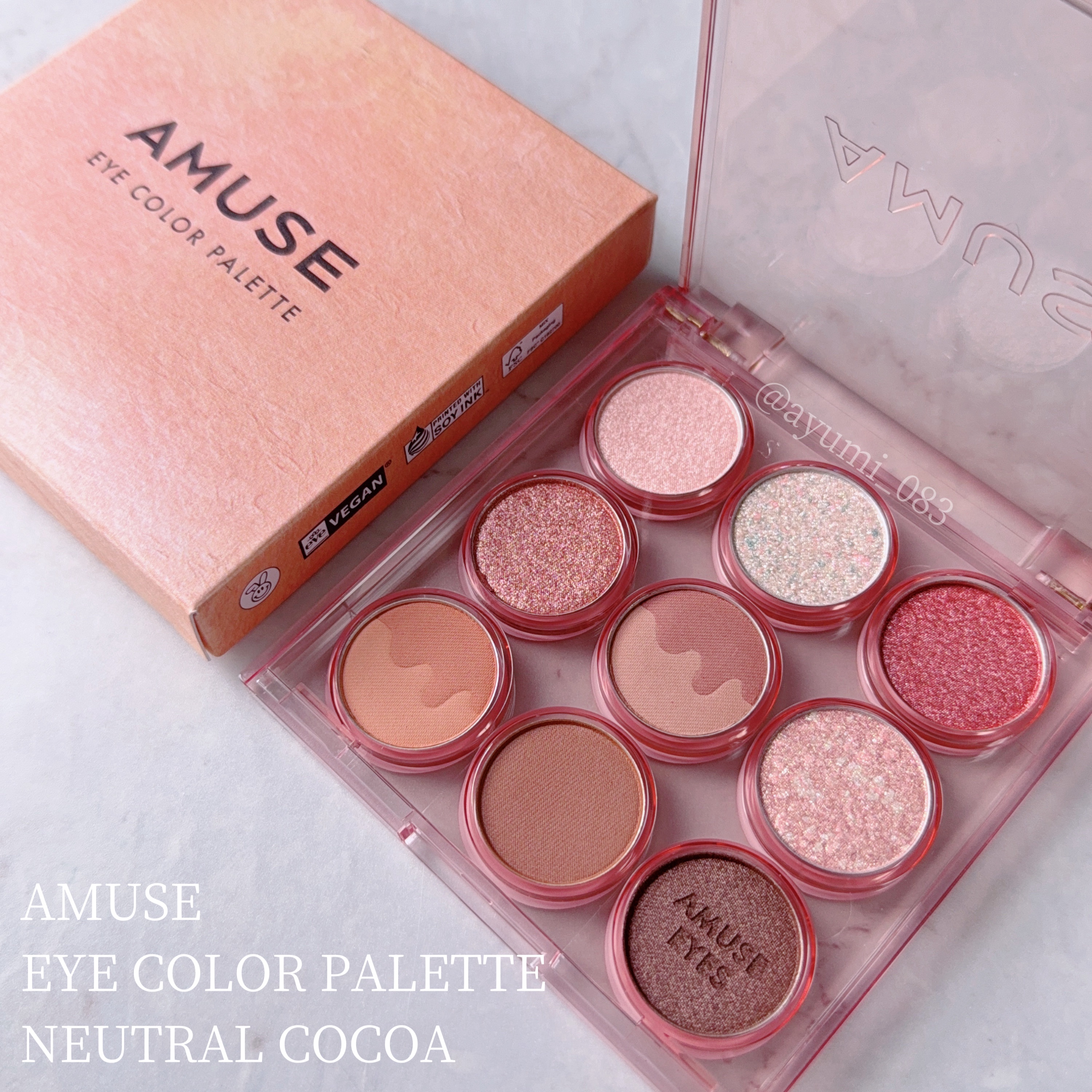 アイカラーパレット/AMUSE/アイシャドウパレットを使ったクチコミ（1枚目）
