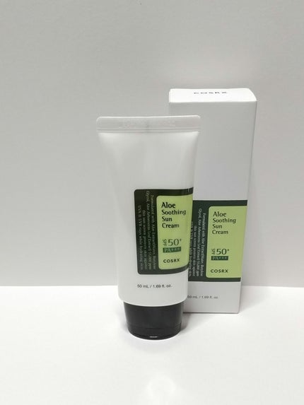 アロエスージングUVクリーム SPF50+ PA+++/COSRX/日焼け止めクリームを使ったクチコミ(1枚目)