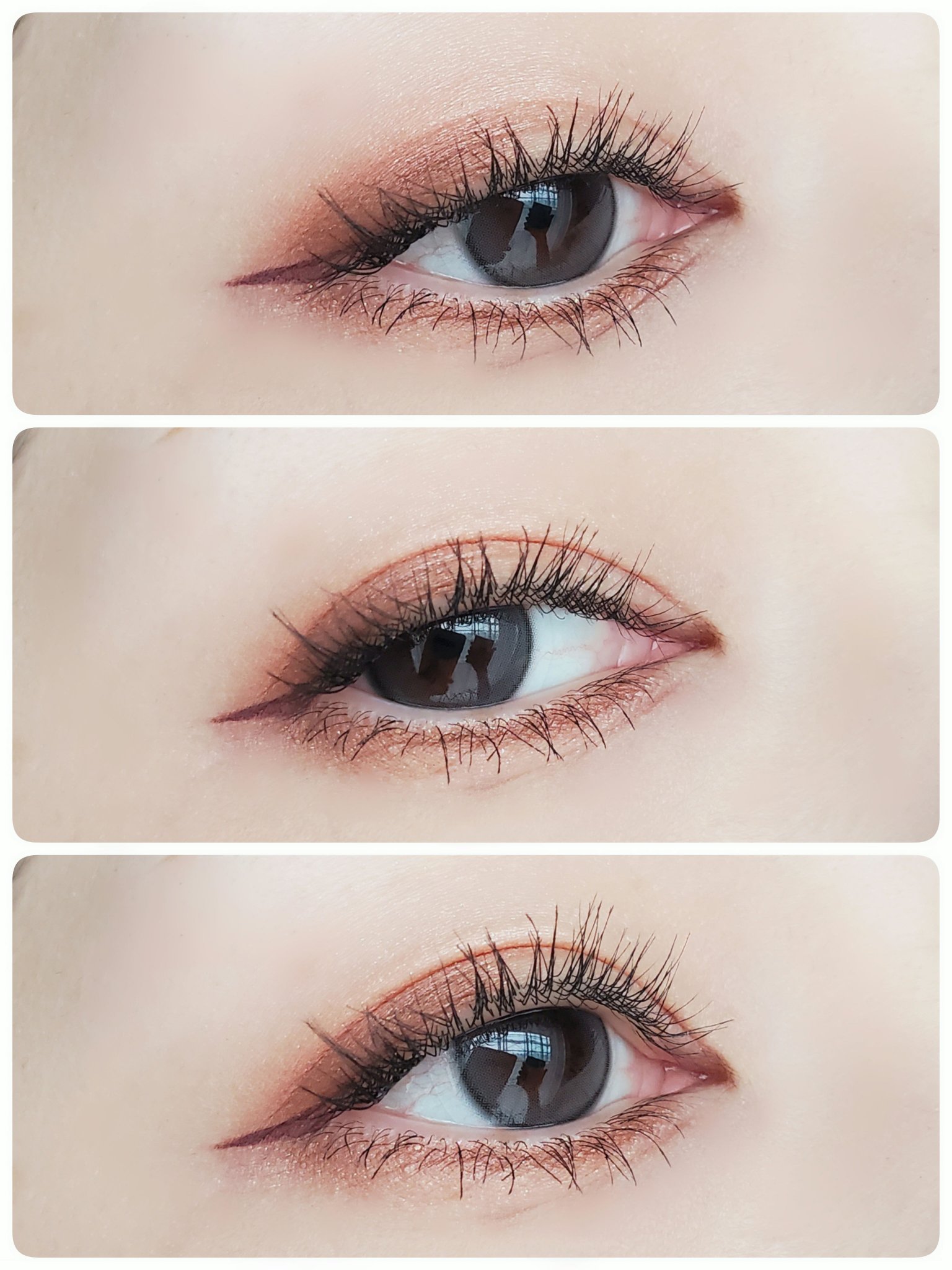 ShineTouch 1day ミルキーグレー/OLENS/ワンデー（１DAY）カラコンを使ったクチコミ（3枚目）