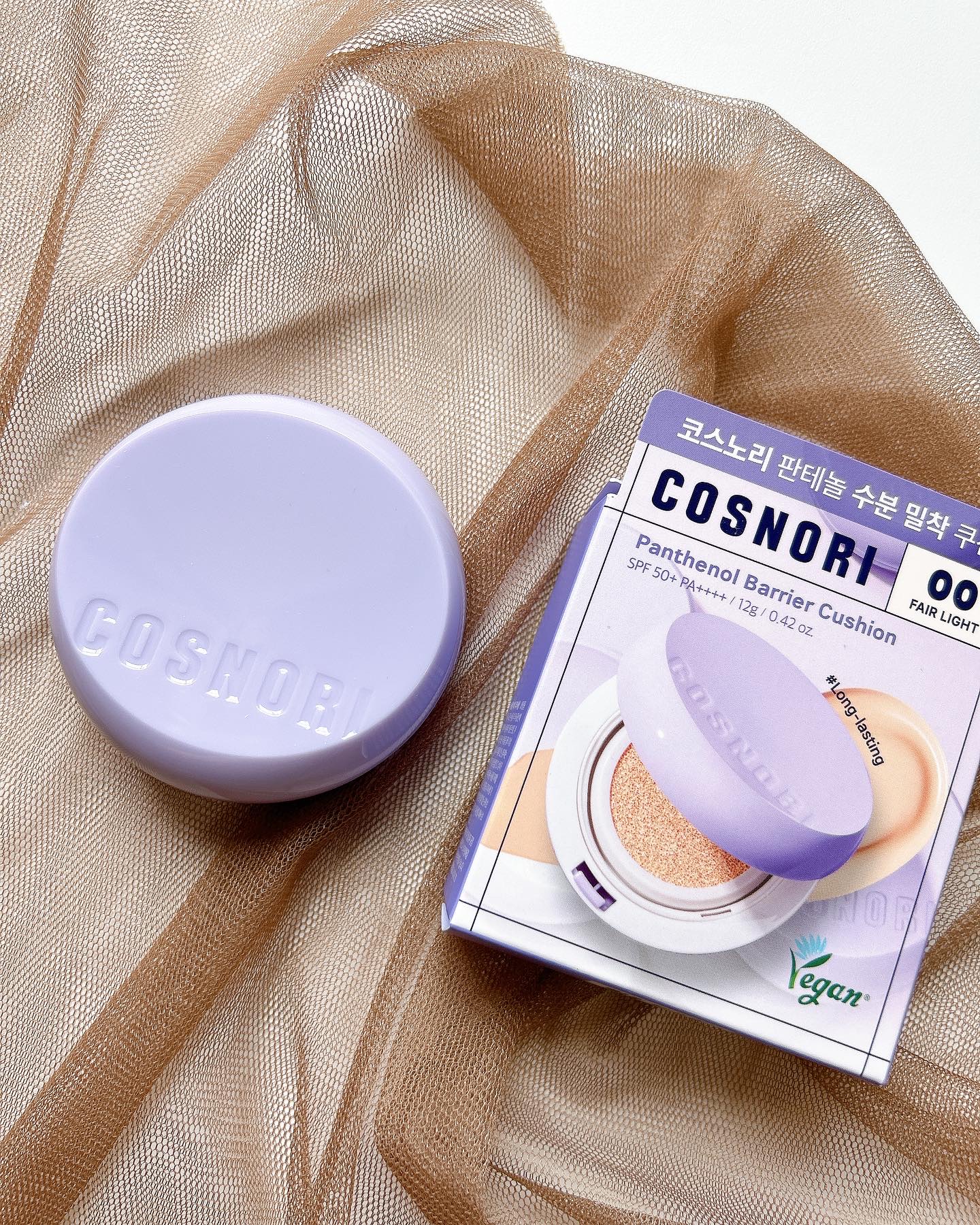 パンテノールバリアクッション/COSNORI/クッションファンデーションを使ったクチコミ（2枚目）