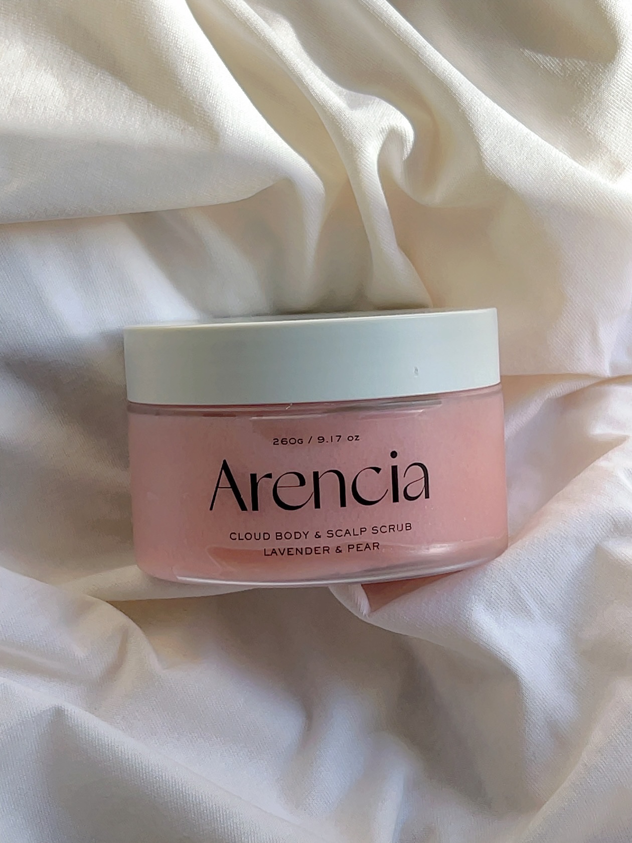 フレッシュクラウドスクラブ ラベンダー&ペア/アレンシア/ボディスクラブを使ったクチコミ（1枚目）
