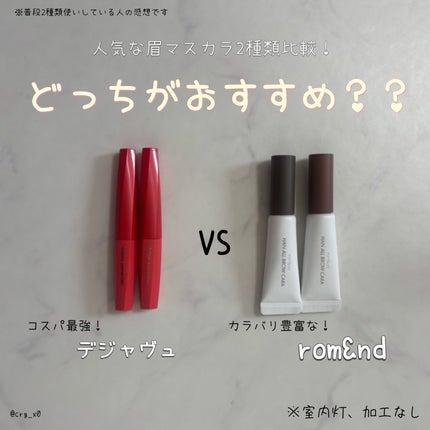 ハンオールブロウカラ/rom&nd/眉マスカラを使ったクチコミ(1枚目)