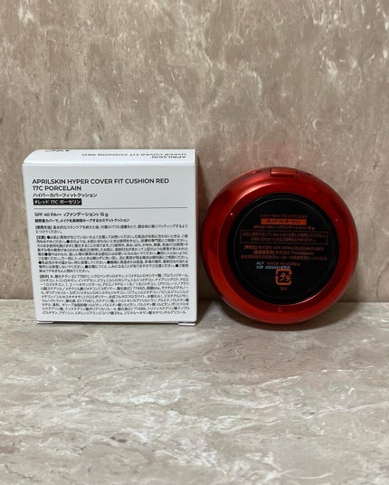 ハイパーカバーフィットクッション red/APRILSKIN/クッションファンデーションを使ったクチコミ(7枚目)