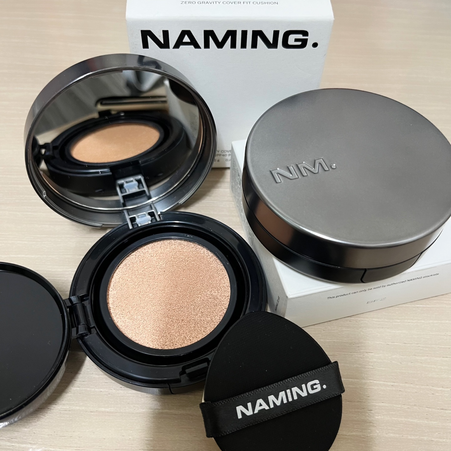 ネーミング ゼログラビティ カバーフィットクッション/NAMING./クッションファンデーションを使ったクチコミ（1枚目）