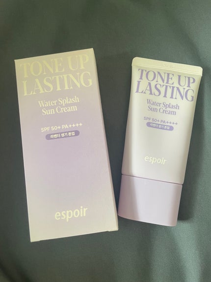 ウォータースプラッシュサンクリーム トーンアップラスティング/espoir/日焼け止めクリームを使ったクチコミ(1枚目)