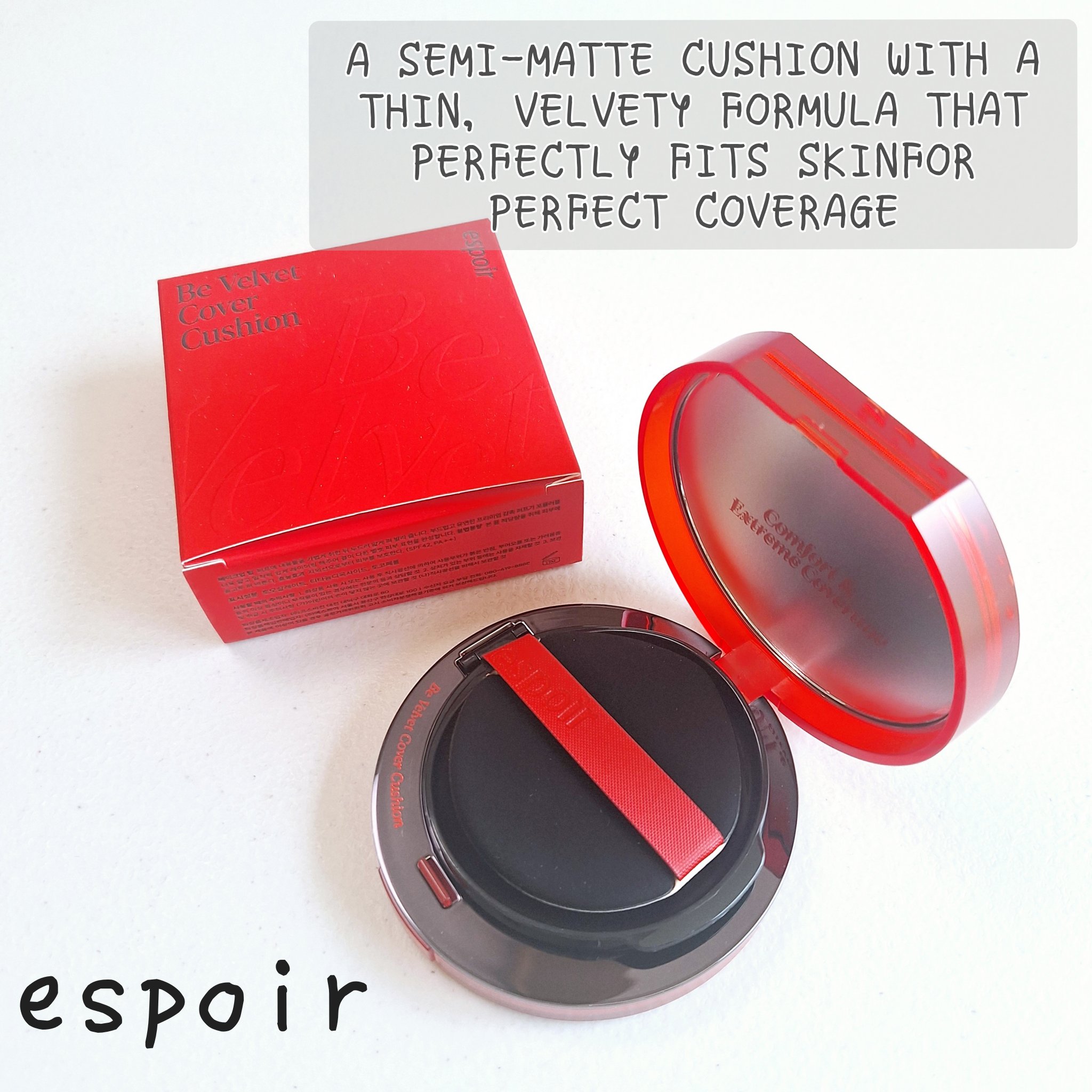 ビーベルベットカバークッション/espoir/クッションファンデーションを使ったクチコミ（1枚目）