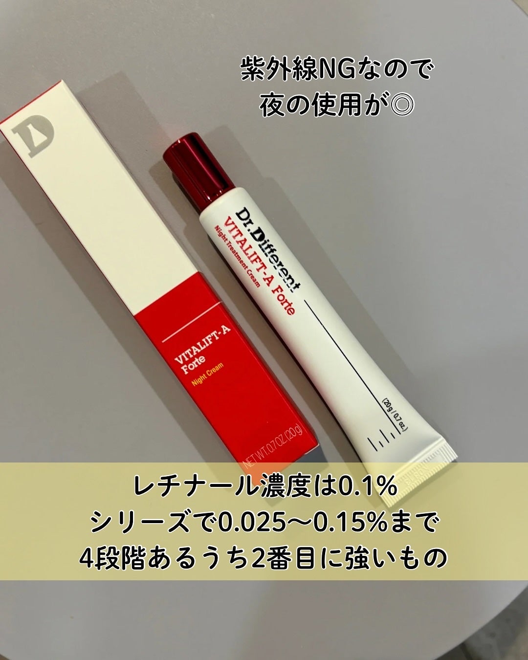 VITALIFT A forte/Dr.Different/フェイスクリームを使ったクチコミ(3枚目)