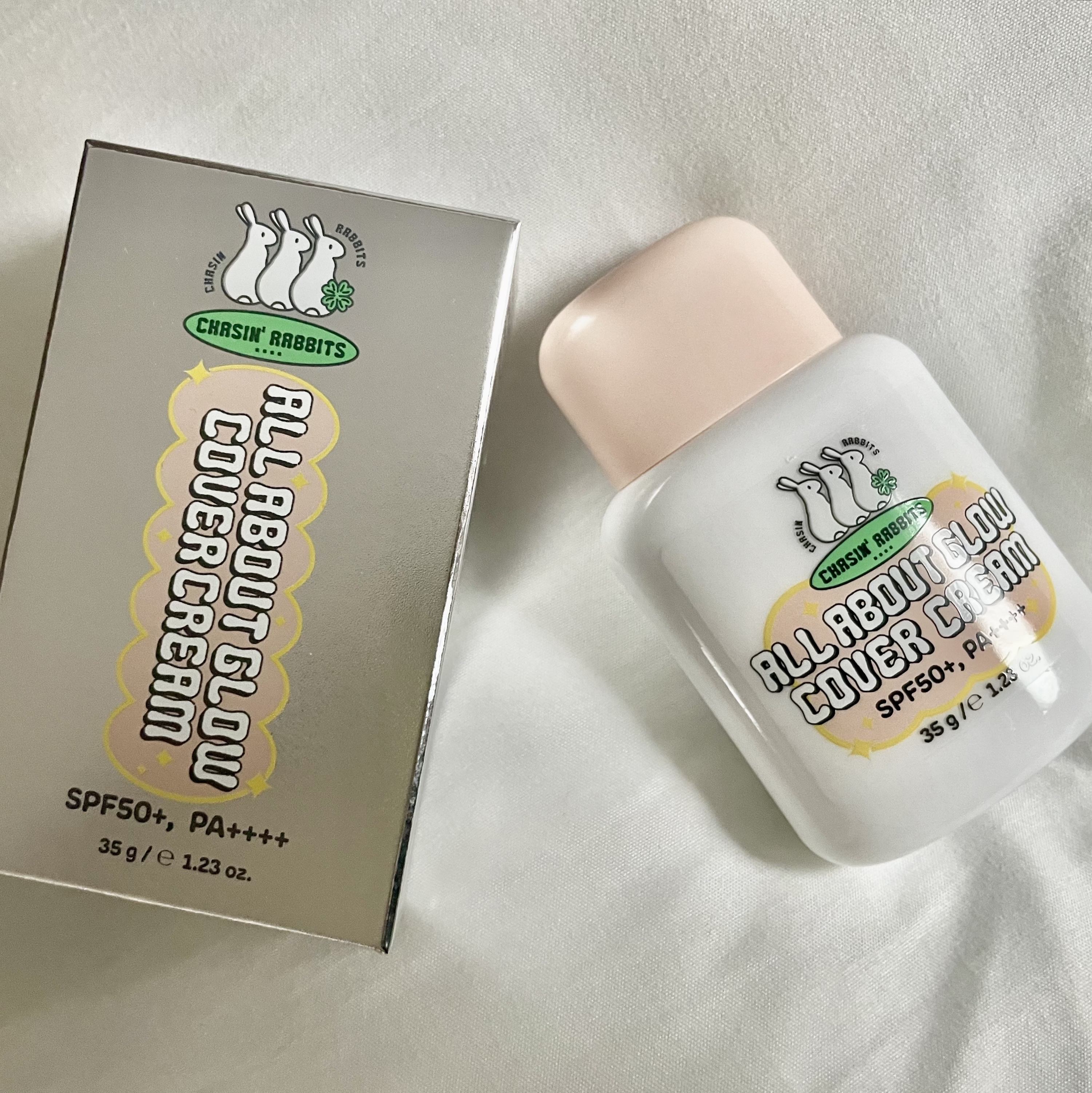 パーソナルカラー問わず使える♡
CCクリームのように
肌に密着してくすみをカバーして
トーンアップしてくれる
24時間カバークリーム🐇
【使った商品】
CHASIN'RABBITS
オールアバウトグロウカバークリーム
SPF50+ PA+