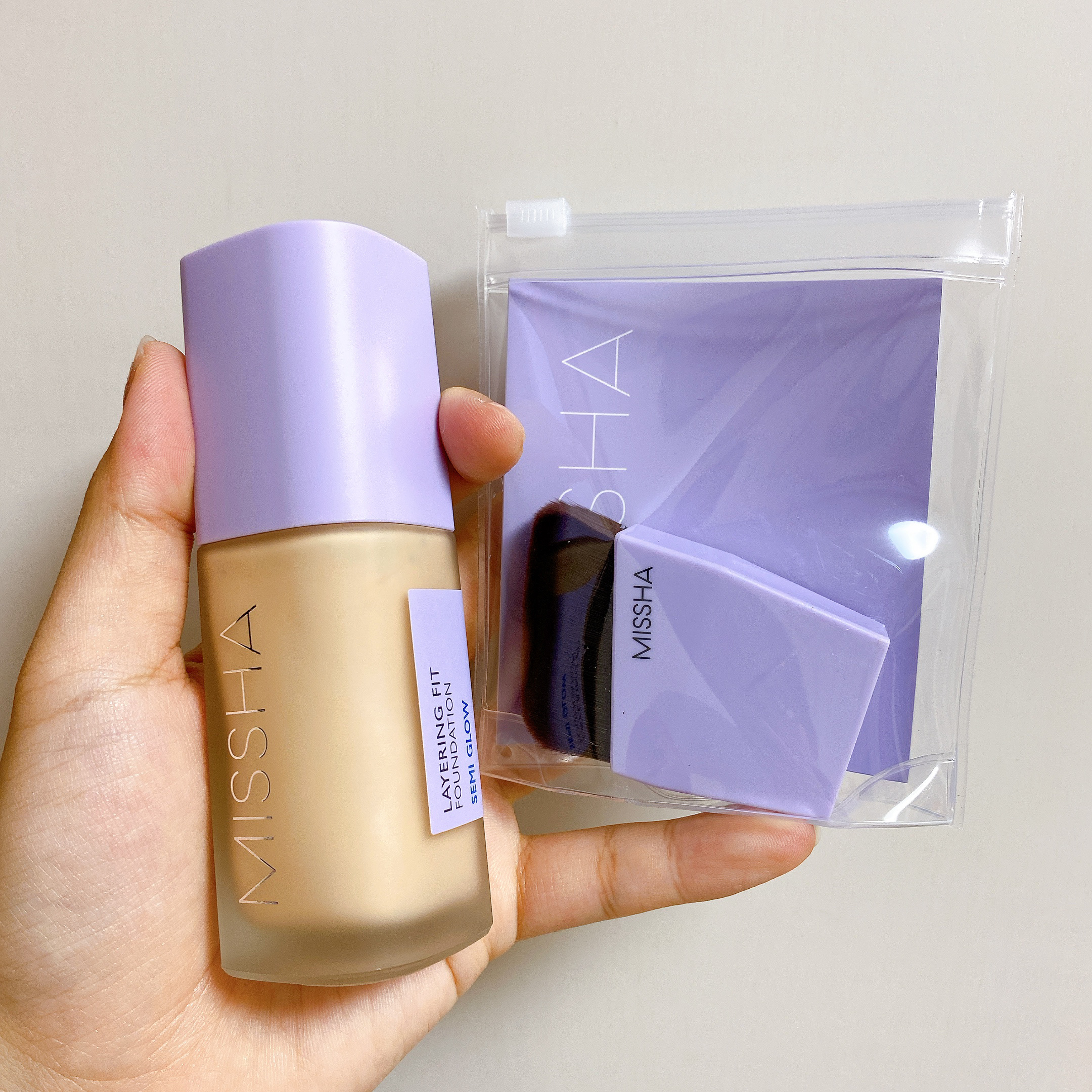 【ブラシ付セット】レイヤリング フィット ファンデーション/MISSHA/リキッドファンデーションを使ったクチコミ（1枚目）