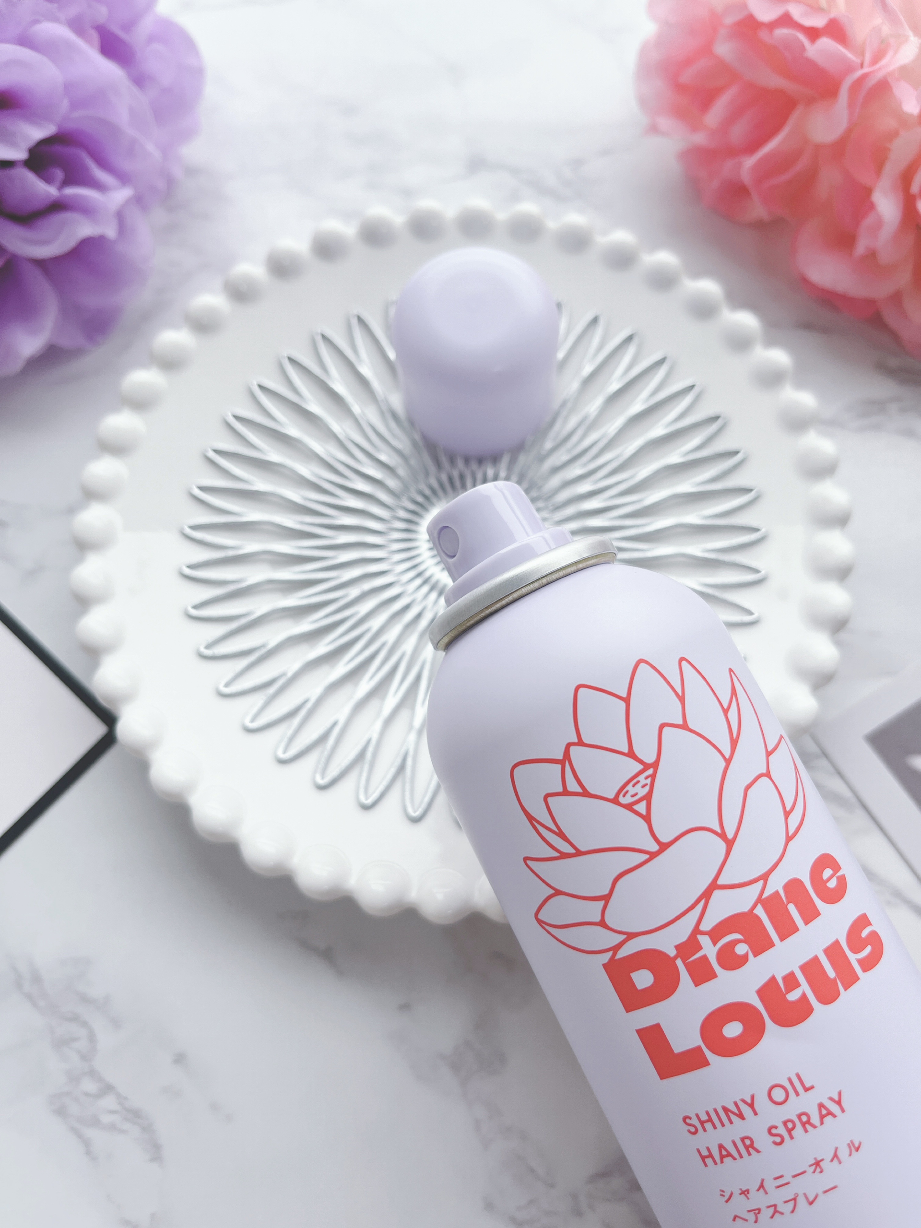 ロータス シャイニーオイル ヘアスプレー フィグ＆ローズの香り/ダイアン/ヘアスプレーを使ったクチコミ（2枚目）