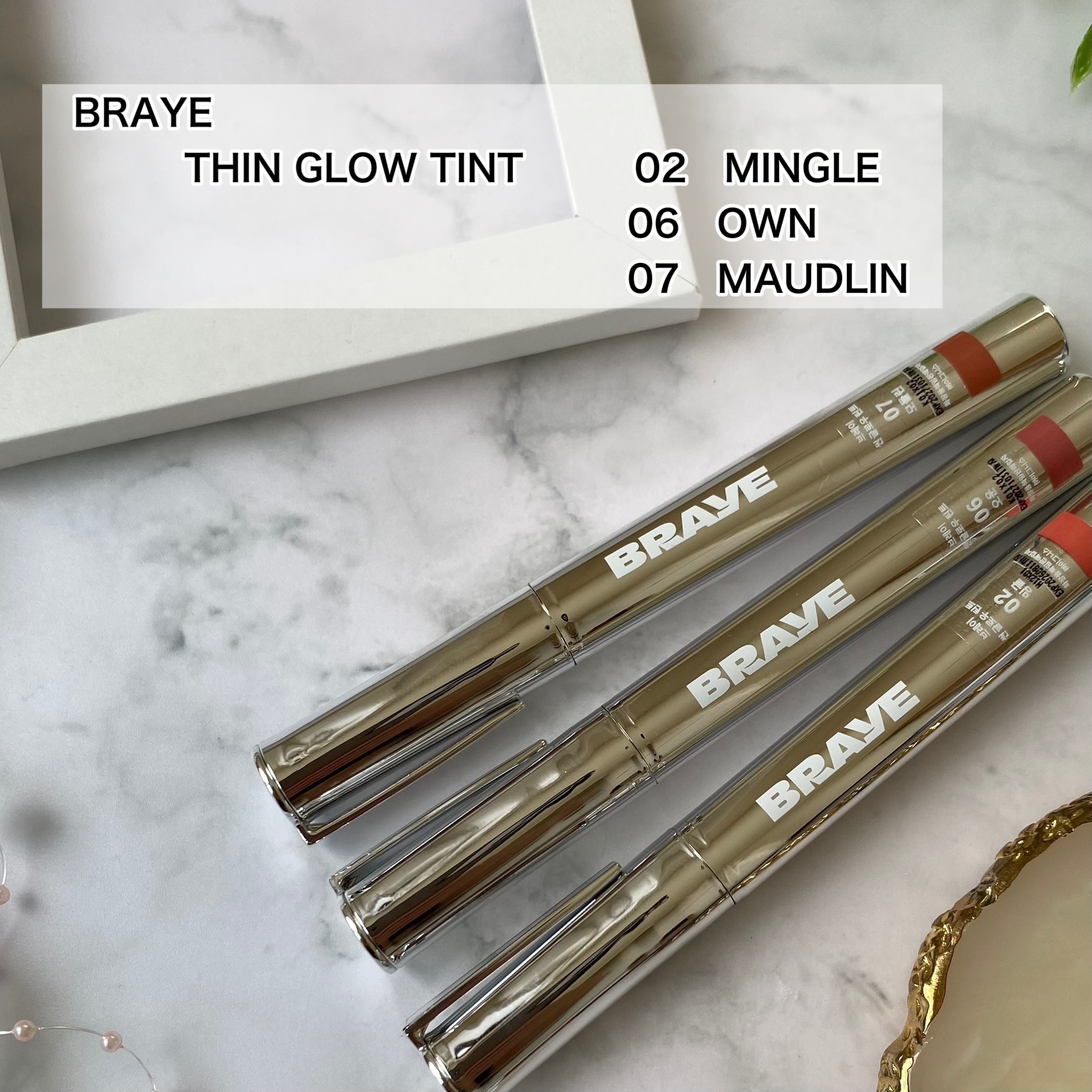 THIN GLOW TINT/BRAYE/口紅を使ったクチコミ（2枚目）