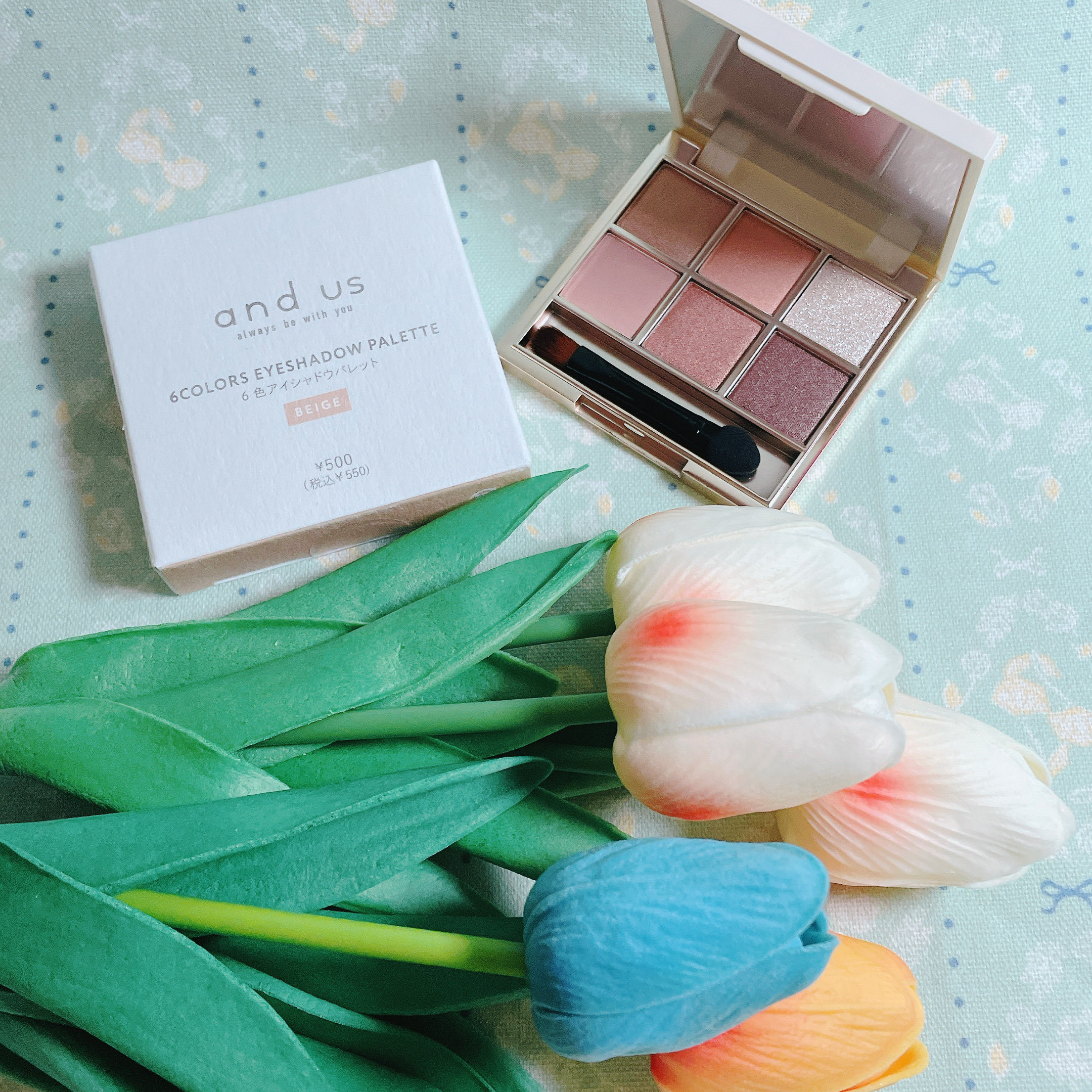 6色アイシャドウパレット/and us/アイシャドウパレットを使ったクチコミ（2枚目）