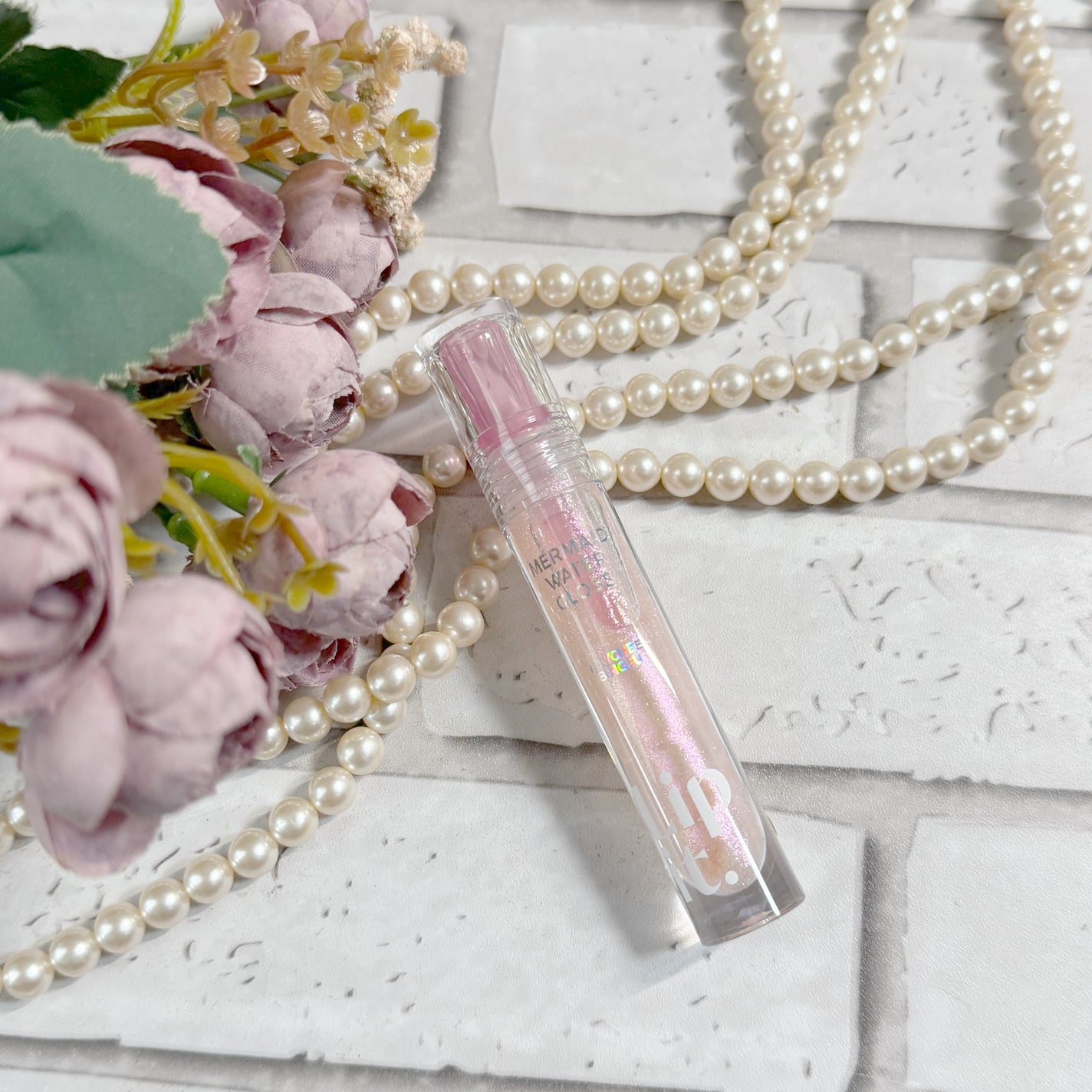 マーメイドウォーターグロス/Lipit./リップグロスを使ったクチコミ(6枚目)