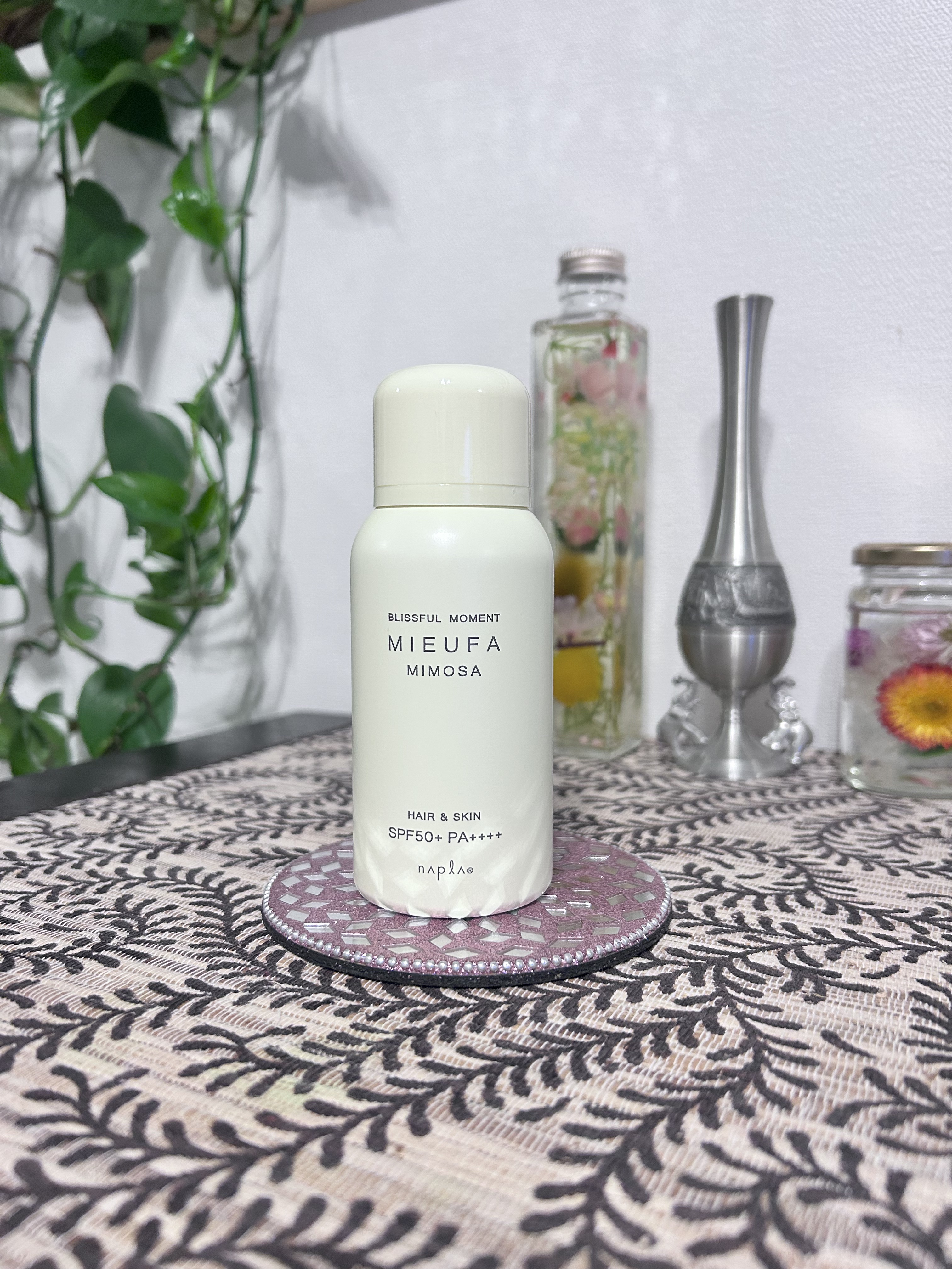 ミーファ フレグランスUVスプレー ミモザ/MIEUFA/日焼け止めミスト・スプレーを使ったクチコミ（1枚目）