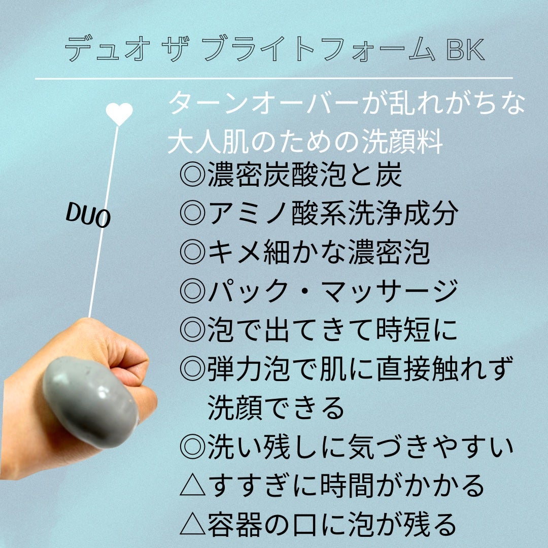 デュオ ザ ブライトフォーム BK/DUO/泡洗顔を使ったクチコミ(2枚目)