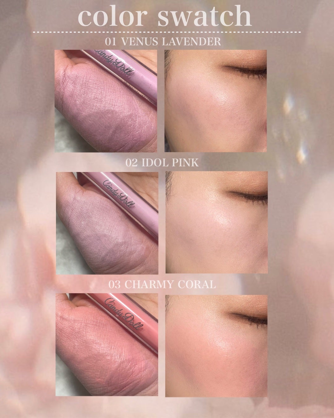 ピュアリキッドチーク/CandyDoll/リキッドチークを使ったクチコミ(3枚目)