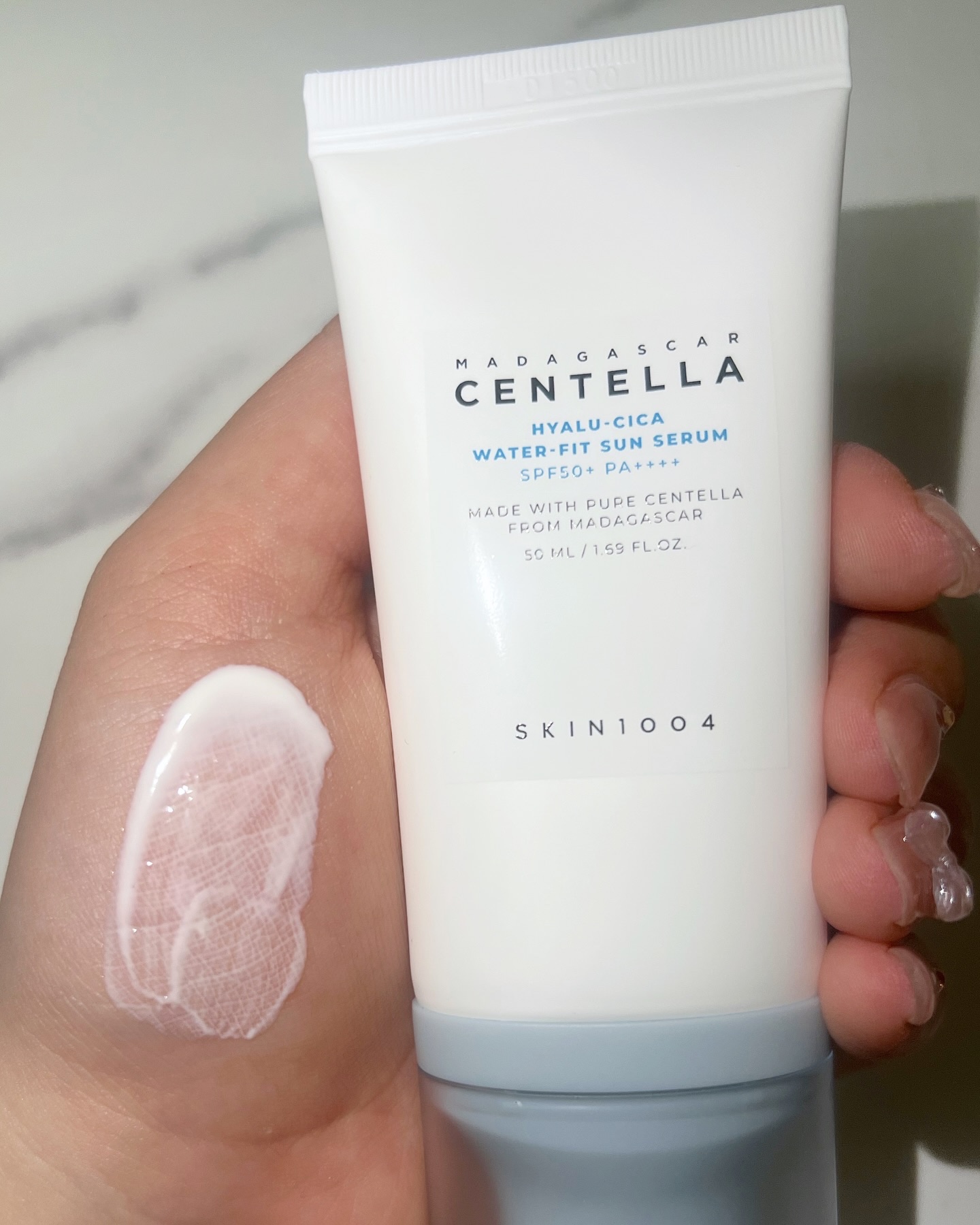 ヒアルーシカ ウォーターフィット サンセラム/SKIN1004/日焼け止めローションを使ったクチコミ（3枚目）