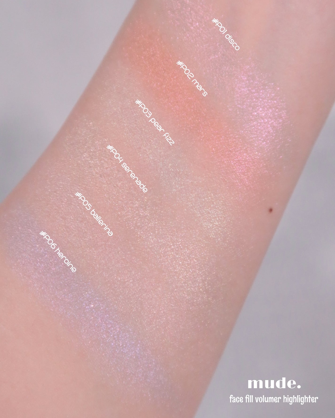 フェイスフィルボリューマーハイライター/mude/パウダーハイライトを使ったクチコミ(2枚目)