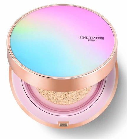 ピンクティーツリーカバークッション 21号 ライトベージュ/APLIN/クッションファンデーションの画像