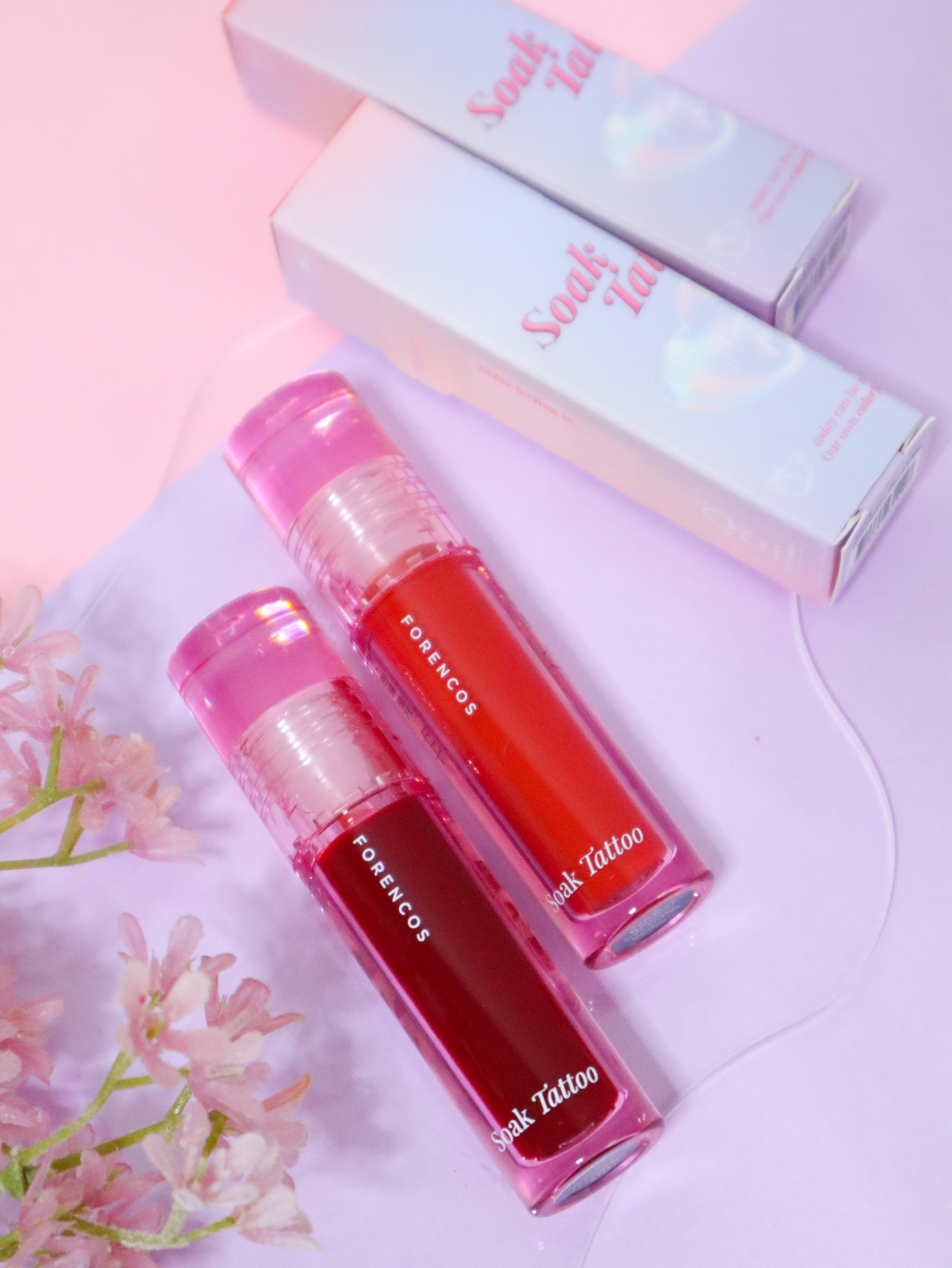 Soak Tattoo Tint/フォレンコス/リップグロスを使ったクチコミ（2枚目）