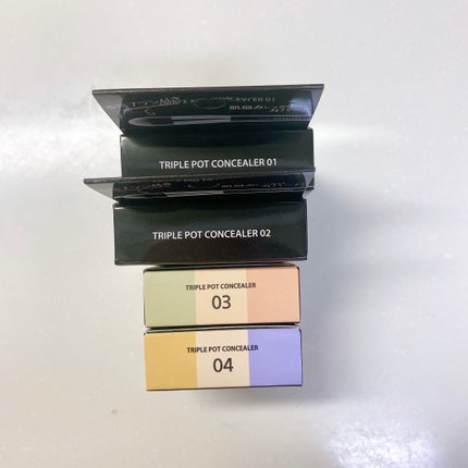 カバーパーフェクション トリプル ポット コンシーラー/the SAEM/パレットコンシーラーを使ったクチコミ(5枚目)