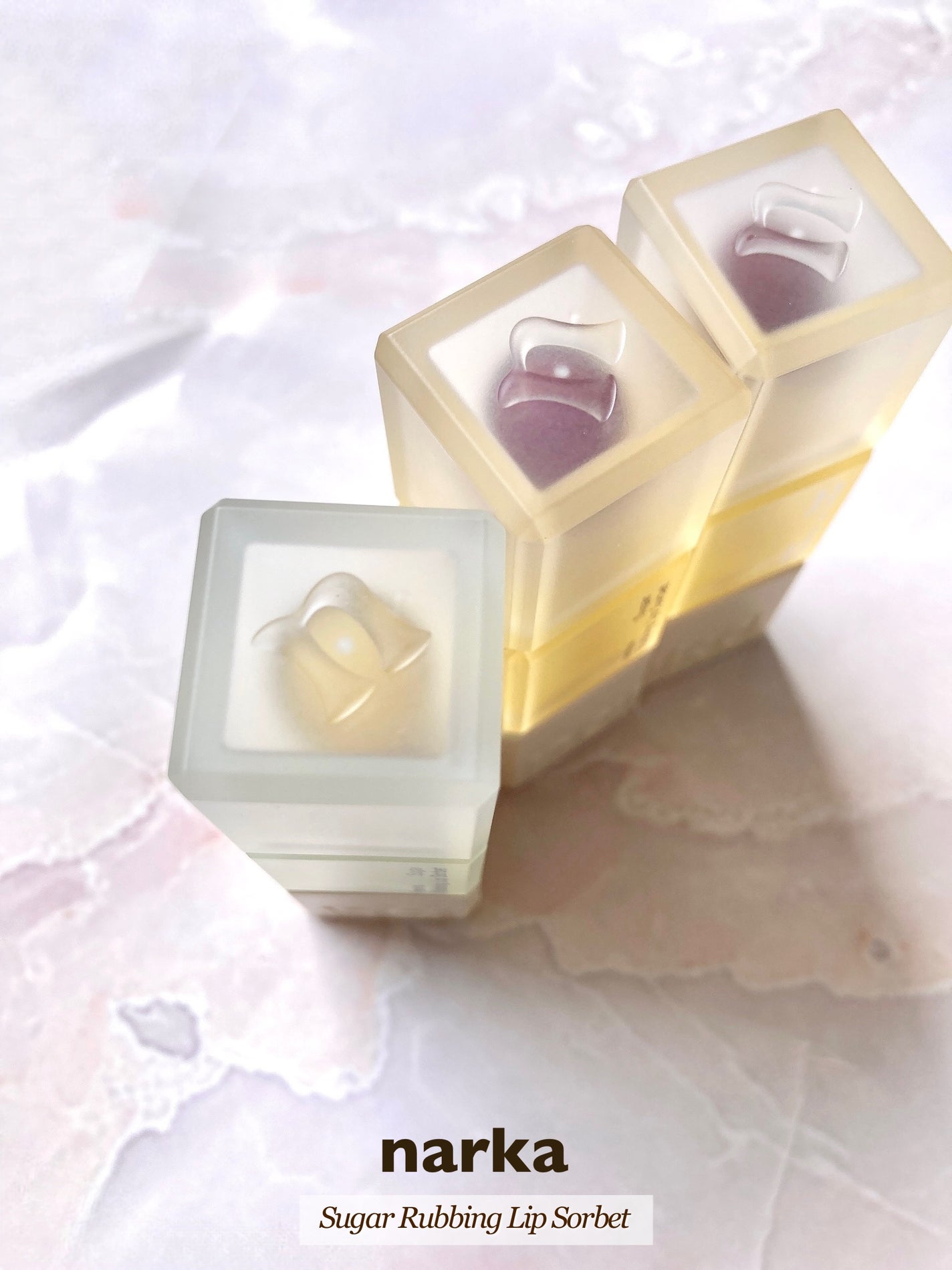 シュガーラビングリップソルベ/narka/リップスクラブを使ったクチコミ(4枚目)