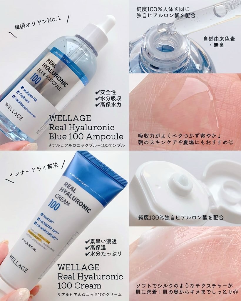 リアルヒアルロニックブルーアンプル 100/Wellage/美容液を使ったクチコミ（2枚目）