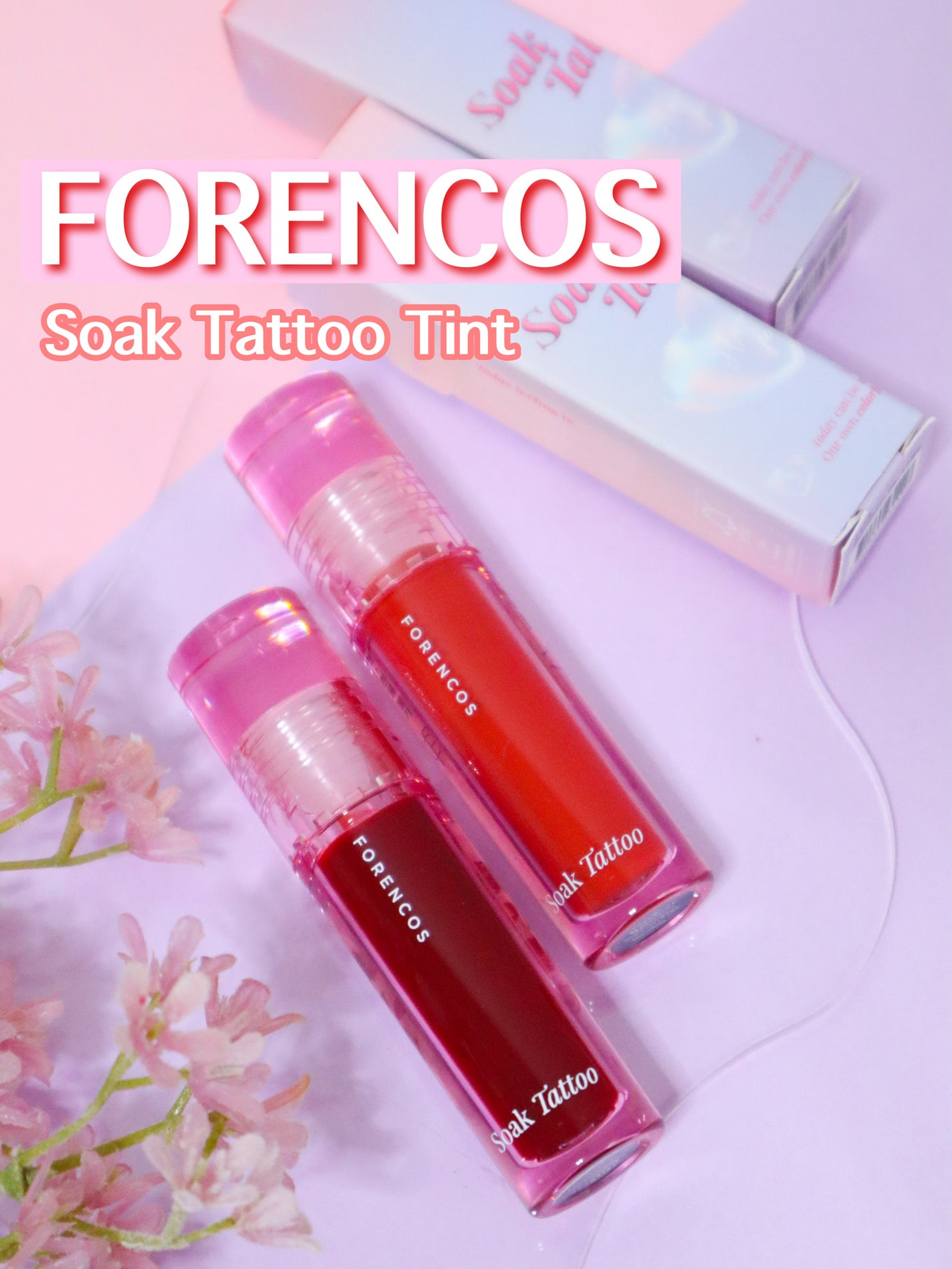 Soak Tattoo Tint/フォレンコス/リップグロスを使ったクチコミ(1枚目)
