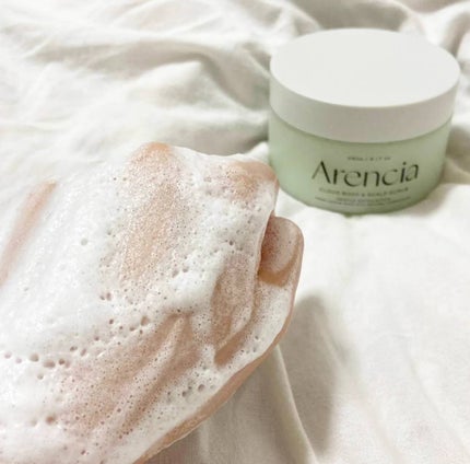 フレッシュクラウドスクラブ ゼラニウム&プリムローズ/アレンシア/ボディスクラブを使ったクチコミ(4枚目)