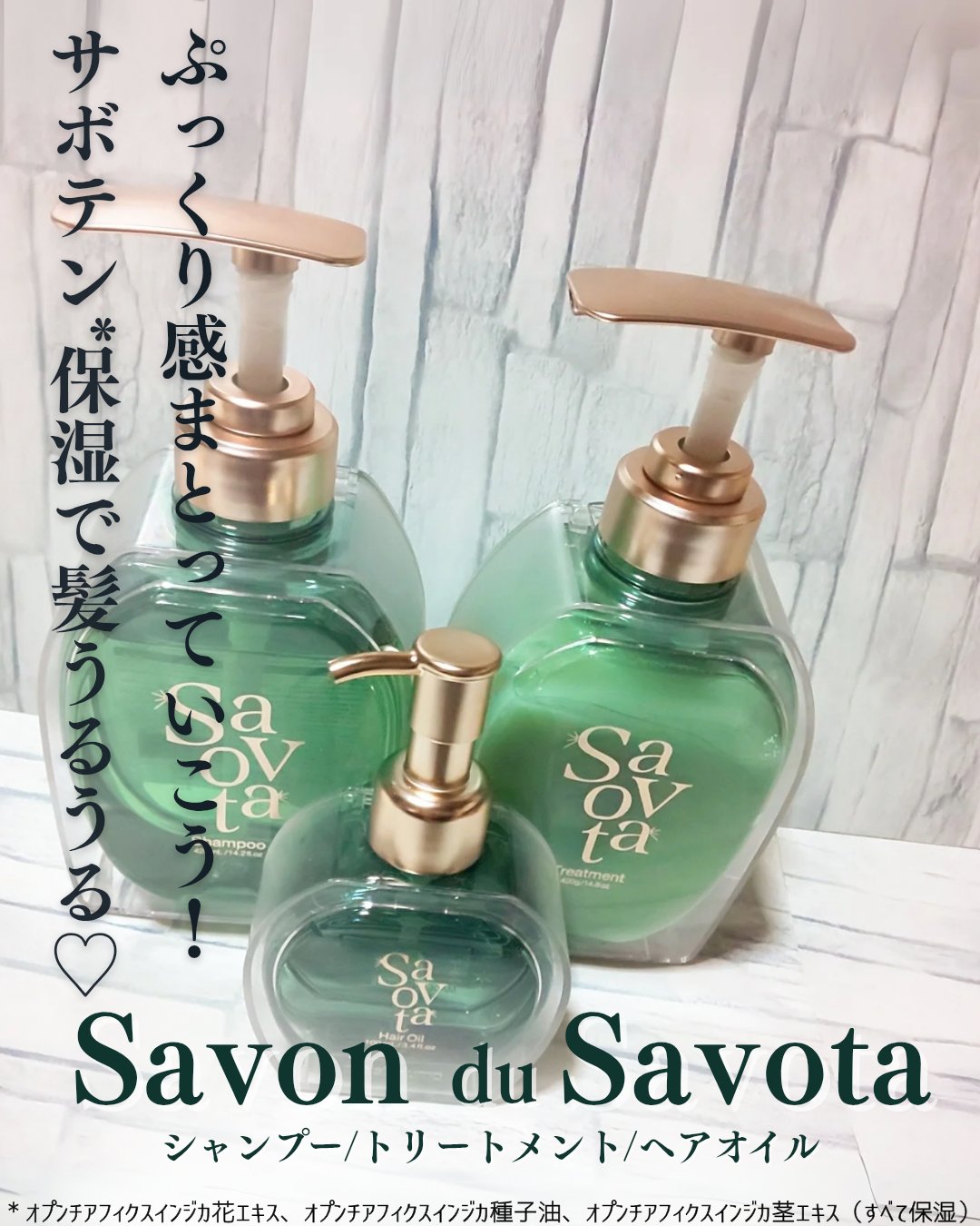 サボンドサボタ　モイストプランプシャンプー/ヘアトリートメント/Savon du Savota/シャンプー・コンディショナーを使ったクチコミ（1枚目）