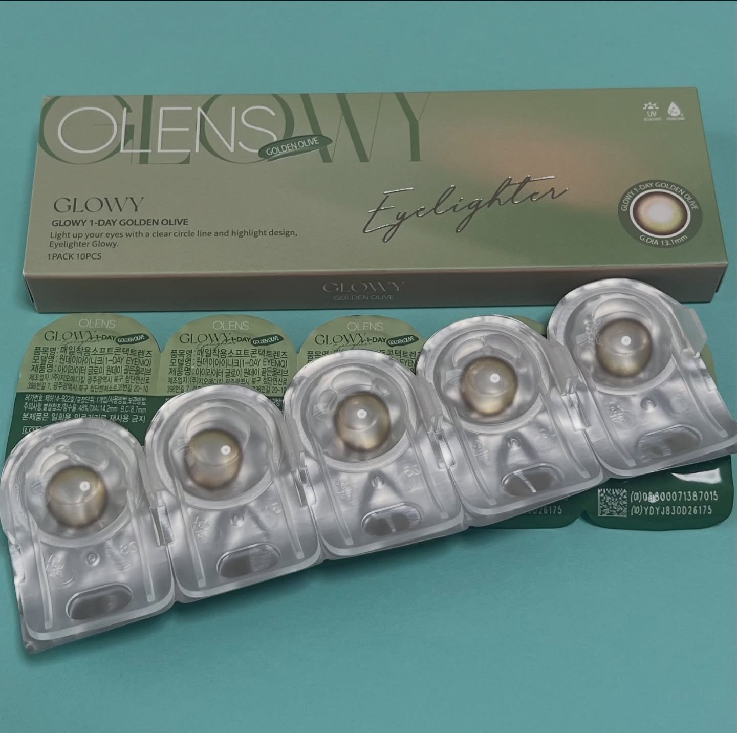 Glowy 1day ゴールデンオリーブ/OLENS/ワンデー（１DAY）カラコンを使ったクチコミ（2枚目）