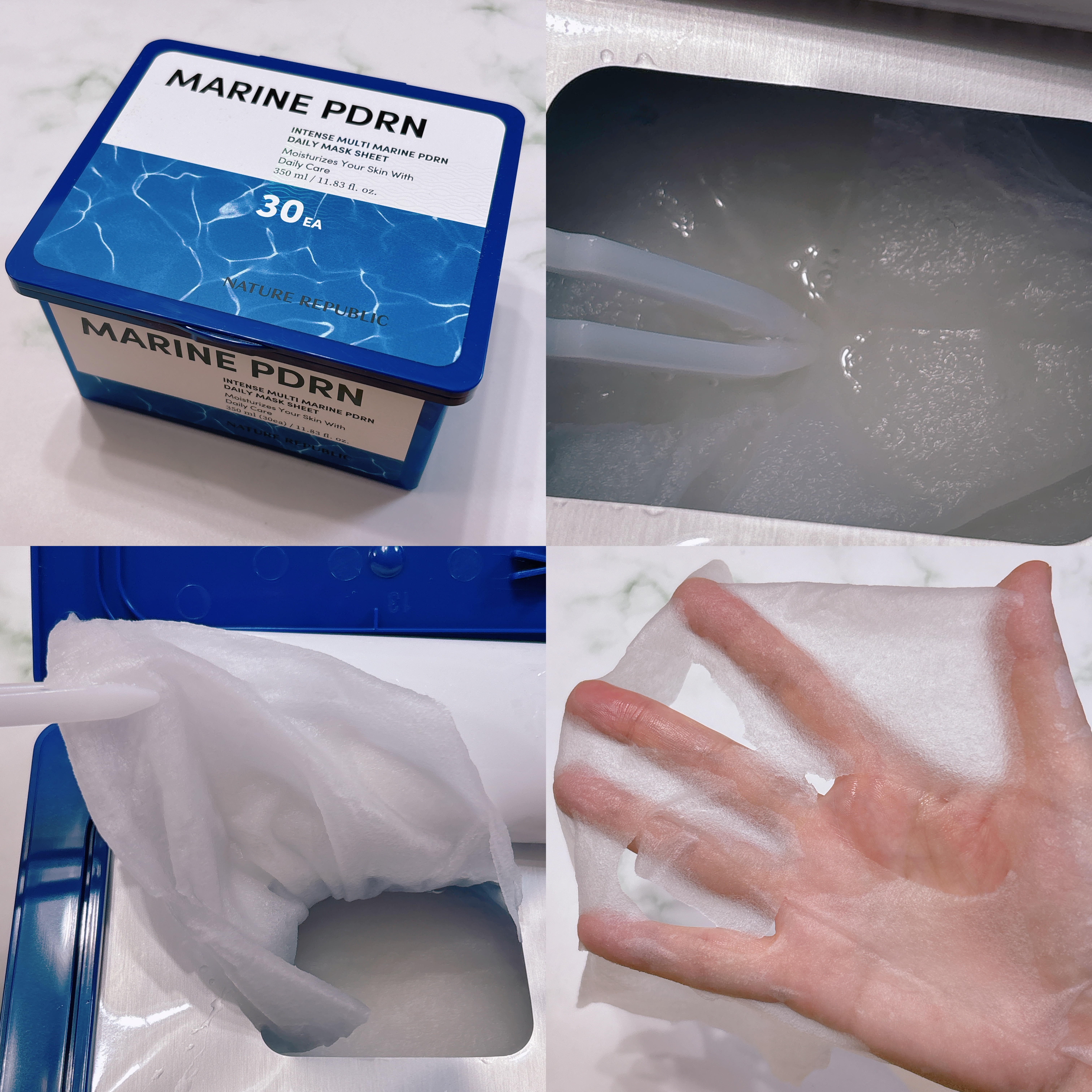 マリンPDRNデイリーシートマスク/ネイチャーリパブリック/シートマスク・パックを使ったクチコミ（3枚目）