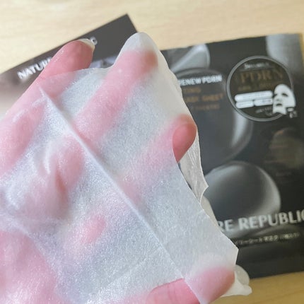 ブラックPDRN デイリーシートマスク/ネイチャーリパブリック/シートマスク・パックを使ったクチコミ(3枚目)